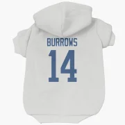 Alex Burrows Vancouver Canucks  Dog & Cat Pet Hoodie - White