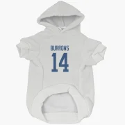 Alex Burrows Vancouver Canucks  Dog & Cat Pet Hoodie - White