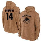 Alex Burrows Men's Vancouver Canucks 2023 Salute to Service Club Pullover Hoodie Brown