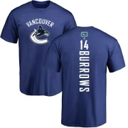 Alex Burrows Men's Vancouver Canucks Backer T-Shirt - Royal