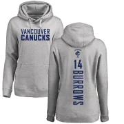 Alex Burrows Women's Vancouver Canucks Branded Ash Backer Pullover Hoodie