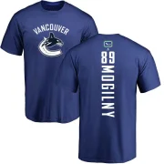 Alexander Mogilny Men's Vancouver Canucks Backer T-Shirt - Royal