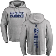 Alexander Mogilny Men's Vancouver Canucks Branded Ash Backer Pullover Hoodie