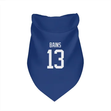 Arshdeep Bains Vancouver Canucks  Dog & Cat Pet Bandana - Blue