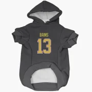 Arshdeep Bains Vancouver Canucks  Dog & Cat Pet Hoodie - Black