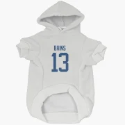 Arshdeep Bains Vancouver Canucks  Dog & Cat Pet Hoodie - White