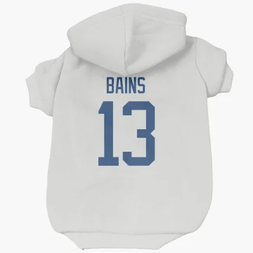 Arshdeep Bains Vancouver Canucks  Dog & Cat Pet Hoodie - White