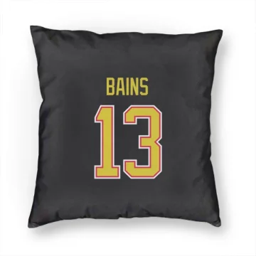 Arshdeep Bains Vancouver Canucks  Pillow Cover (18 X 18) - Black