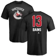 Arshdeep Bains Men's Vancouver Canucks Name and Number Banner Wave T-Shirt - Black