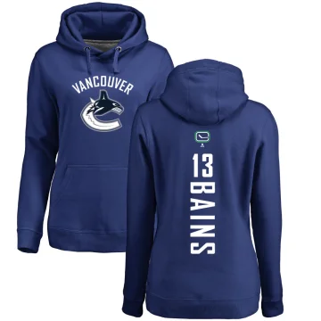 Arshdeep Bains Women's Vancouver Canucks Branded Backer Pullover Hoodie Blue