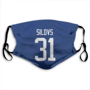 Arturs Silovs Vancouver Canucks  Face Mask - Blue