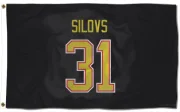 Arturs Silovs Vancouver Canucks  Flag (3 X 5) - Black