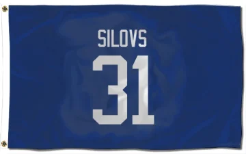 Arturs Silovs Vancouver Canucks  Flag (3 X 5) - Blue