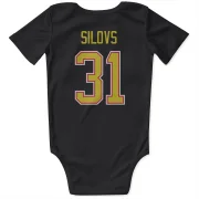 Arturs Silovs Vancouver Canucks  Infant & Newborn Bodysuit - Black