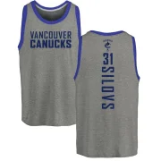 Arturs Silovs Men's Vancouver Canucks Backer Tank Top - Ash