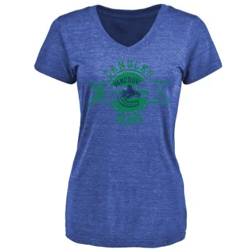 Arturs Silovs Women's Vancouver Canucks Insignia T-Shirt - Royal