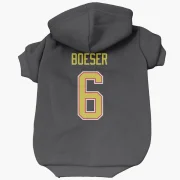 Brock Boeser Vancouver Canucks  Dog & Cat Pet Hoodie - Black