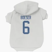 Brock Boeser Vancouver Canucks  Dog & Cat Pet Hoodie - White