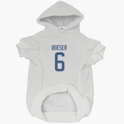 Brock Boeser Vancouver Canucks  Dog & Cat Pet Hoodie - White