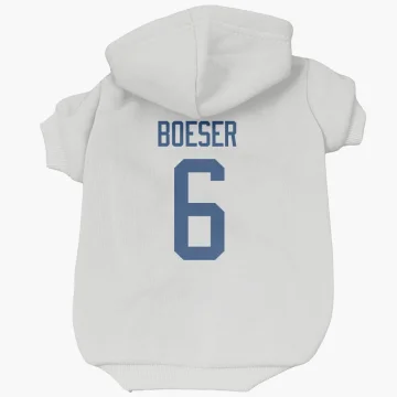 Brock Boeser Vancouver Canucks  Dog & Cat Pet Hoodie - White