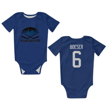 Brock Boeser Vancouver Canucks  Infant & Newborn Bodysuit  - Blue