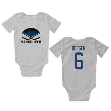 Brock Boeser Vancouver Canucks  Infant & Newborn Bodysuit  - White