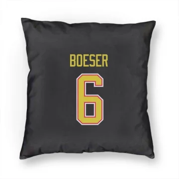 Brock Boeser Vancouver Canucks  Pillow Cover (18 X 18) - Black