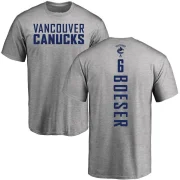 Brock Boeser Men's Vancouver Canucks Backer T-Shirt - Ash