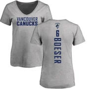 Brock Boeser Women's Vancouver Canucks Backer T-Shirt - Ash