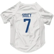 Carson Soucy Vancouver Canucks  Dog & Cat Pet Jersey - White