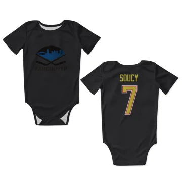 Carson Soucy Vancouver Canucks  Infant & Newborn Bodysuit - Black