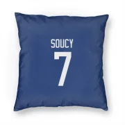 Carson Soucy Vancouver Canucks  Pillow Cover (18 X 18) - Blue