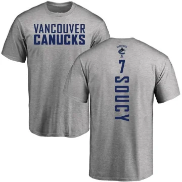 Carson Soucy Men's Vancouver Canucks Backer T-Shirt - Ash