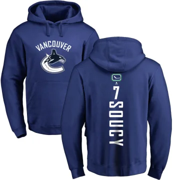 Carson Soucy Youth Vancouver Canucks Branded Backer Pullover Hoodie Royal