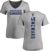 Cole McWard Women's Vancouver Canucks Backer T-Shirt - Ash