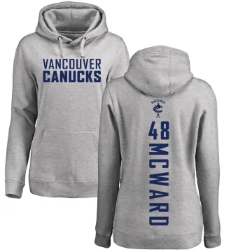 Cole McWard Women's Vancouver Canucks Branded Ash Backer Pullover Hoodie