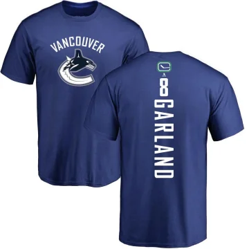 Conor Garland Men's Vancouver Canucks Backer T-Shirt - Royal