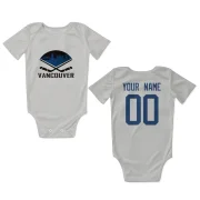 Custom Vancouver Canucks   Infant & Newborn Bodysuit  - White