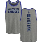 Custom Men's Vancouver Canucks Branded Backer Tank Top - Ash