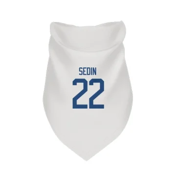 Daniel Sedin Vancouver Canucks  Dog & Cat Pet Bandana - White