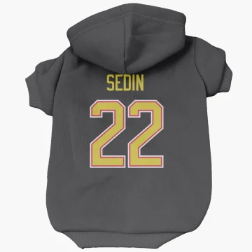 Daniel Sedin Vancouver Canucks  Dog & Cat Pet Hoodie - Black