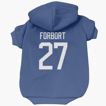 Derek Forbort Vancouver Canucks  Dog & Cat Pet Hoodie - Blue