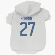 Derek Forbort Vancouver Canucks  Dog & Cat Pet Hoodie - White