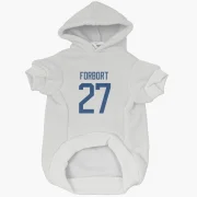 Derek Forbort Vancouver Canucks  Dog & Cat Pet Hoodie - White