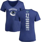 Derek Forbort Women's Vancouver Canucks Backer T-Shirt - Blue