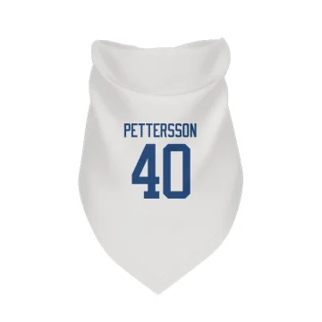 Elias Pettersson Vancouver Canucks  Dog & Cat Pet Bandana - White