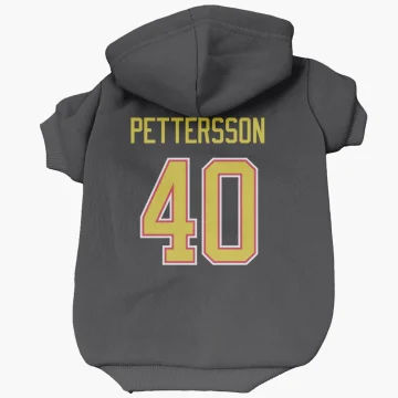 Elias Pettersson Vancouver Canucks  Dog & Cat Pet Hoodie - Black