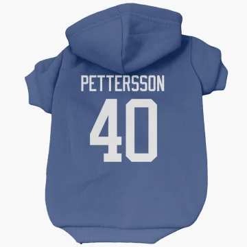 Elias Pettersson Vancouver Canucks  Dog & Cat Pet Hoodie - Blue