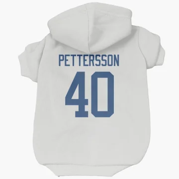 Elias Pettersson Vancouver Canucks  Dog & Cat Pet Hoodie - White