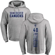 Elias Pettersson Men's Vancouver Canucks Branded Ash Backer Pullover Hoodie